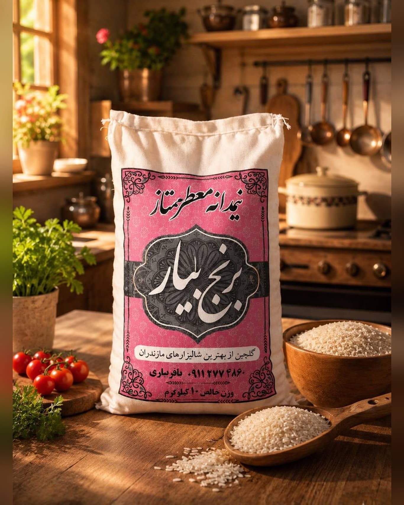 بسته‌بندی نیمدانه طارم