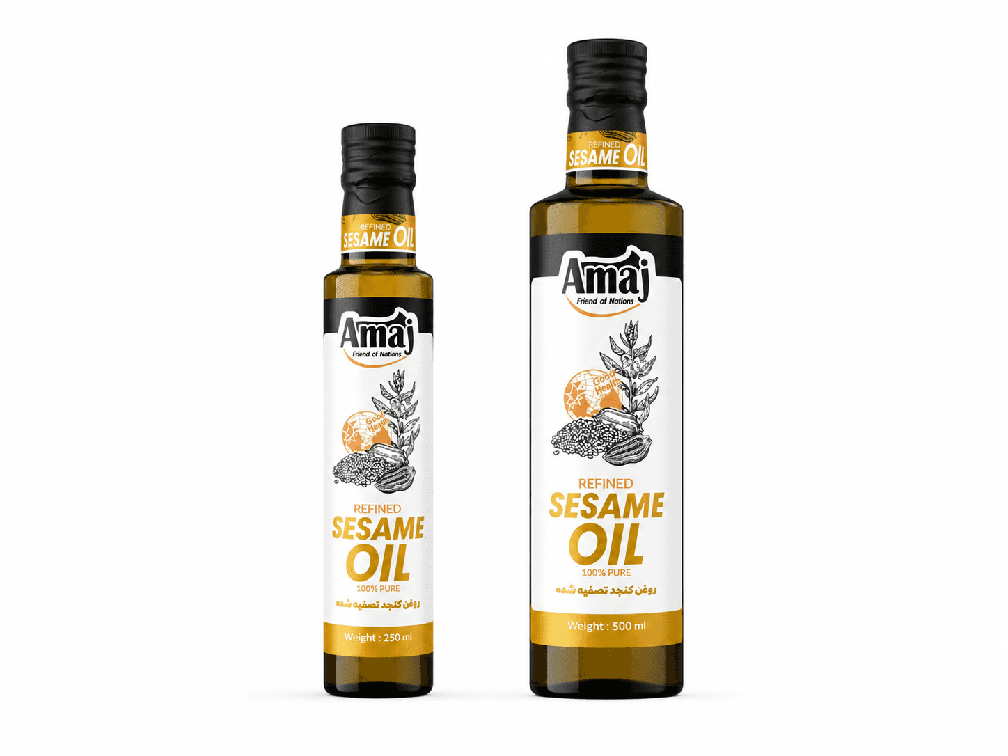 بسته‌بندی روغن زیتون تصفیه‌شده آماج